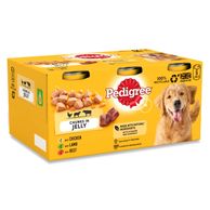 Pedigree Adult Wet Dog Food Tins Mixed In Jelly 6 X 385g